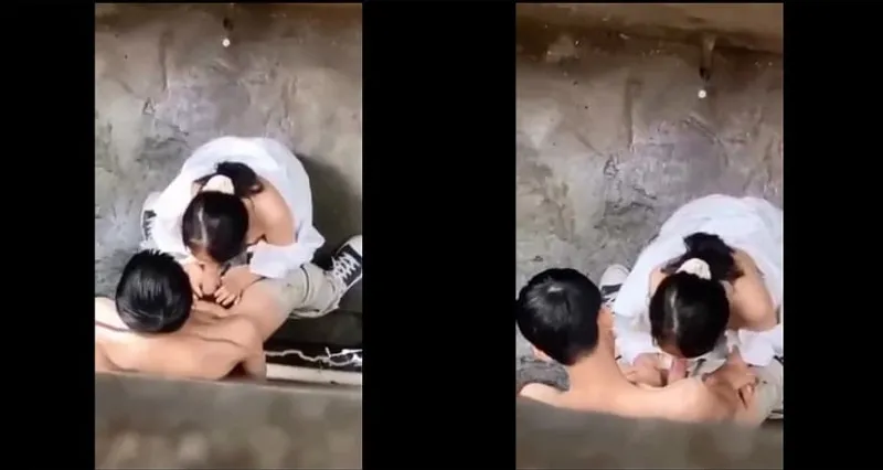 Quay lén em học sinh nữ bj cho any trong hẻm