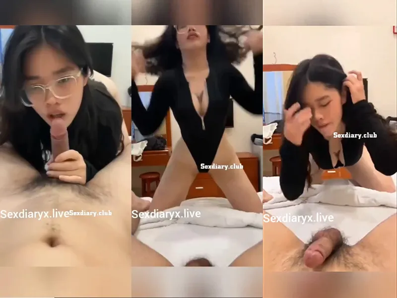 Em rau vú đẹp kính cận liếm củ khoải điêu luyện